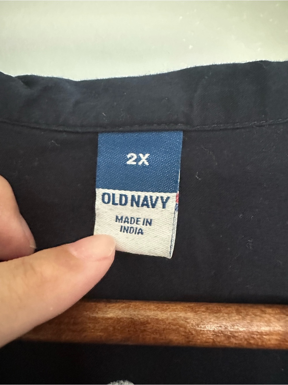Navy Blue & White Polka Dot Button-Down Midi Dark Cottagecore Coastal Dress - Picture 8 of 9
